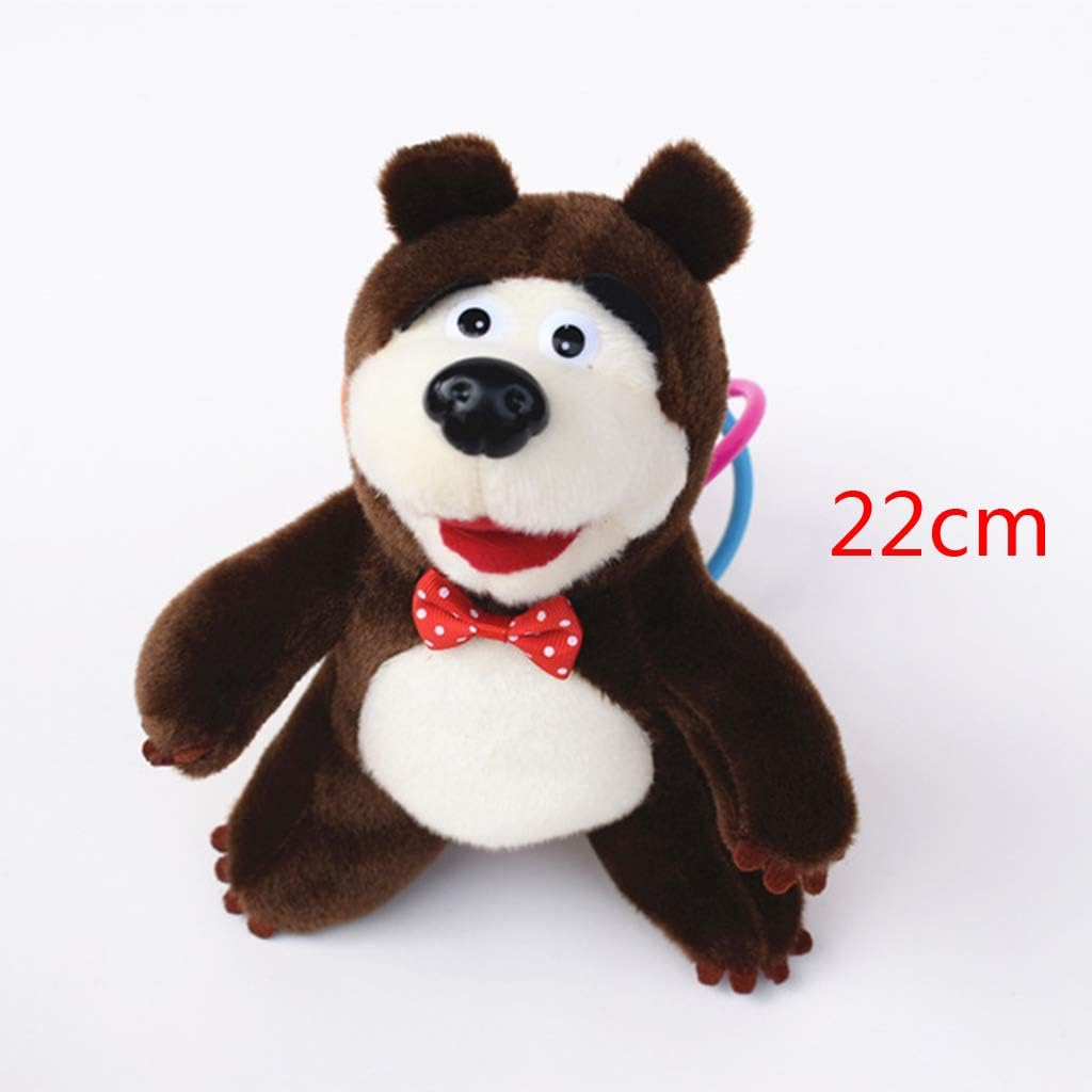 Winter Masha Doll Cartoon Martha Plush Stuffed Soft Toys PP Cotton Masha And Bear Animals Baby Toys For Children Girls