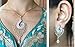 Swasti Peacock Shaped Zircon CZ Fashion Jewelry Set Pendant Earrings with Chain 3.5 INCHES