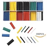 Heat Shrink Tubing - Chekue Car Electrical Cable Heat Shrink Tube Sleeve Wrap Wire Kit - 2:1 Shrink Ratio - 8 Sizes 5 Colors (280 Pcs)