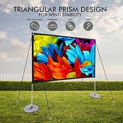 Pyle Projector Screen with Stand - 80" 16:9 HD 4K