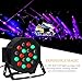 CO-Z Upgraded LED Stage Lights, 3 Pack 18x3W RGB Par Lights, 3pcs 7 Modes DMX Controlled Sound Activated Stage Effect Lighting for DJ Home Party Festival Dancing Bar Club Wedding Church Uplighting