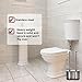 ToiletTree Products Modern Deluxe Freestanding Toilet Brush and Plunger Combo (Stainless Steel, Brush and Plunger Combo Set 4.5” x 9.75” x 18.5