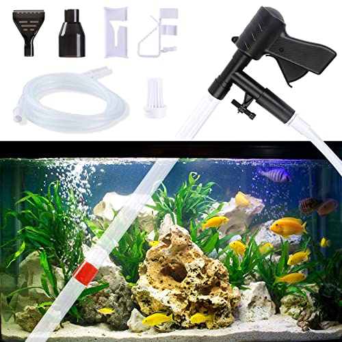 TeraPump Original Aquarium-Pumpe – Mit Kies-Sandfilter, BPA-frei, Für Wasserwechsel & Reinigung