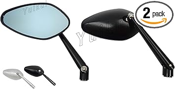 Amazon Com Motorcycle Universal Mirrors Cnc Aluminum Mirror M10 M8 Durable Rear View Mirror For Ducati Monster Hypermotard Scrambler Automotive