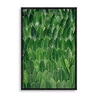 Framed Canvas Wall Art Green Plants Canvas Prints Home Artwork Decoration for Living Room,Bedroom - 16x24 inches
