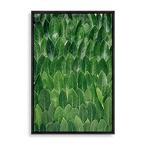 signwin Framed Canvas Wall Art Green Plants Canvas...