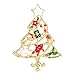Christmas Brooch Set - Derhom Rhinestone Crystal Christmas Brooch Pin for Women Man - Best Gift for Xmas