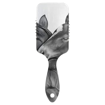 Amazon Com Malplena Black Foal Baby Horse Handle Hair Brush Best