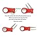NKTM Golf Divot Tool with Pop-up Button & Magnetic Ball Marker Pitch Mark Mini Tool Lightweight Portable and Foldable