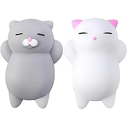 Nutty Toys Squishy Cat Set - 2" Soft Silicone