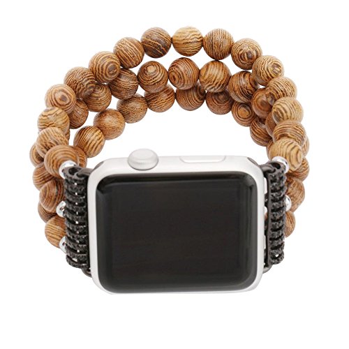 Alonea Fashion Sports Black Stone Bracelet Strap Band For Apple Watch Series 2/1 42mm (Multicolor)