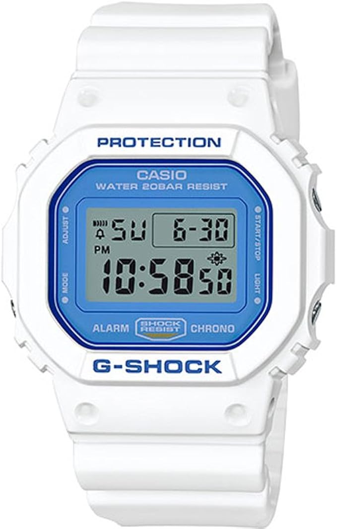 g shock square white
