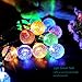 WishWorld Solar String Lights, 21ft 30LEDs Waterproof Fairy Globe Lights Decorative Lighting for Garden, Outdoor, Patio, Lawn and Holiday Decorations(Multi Color)