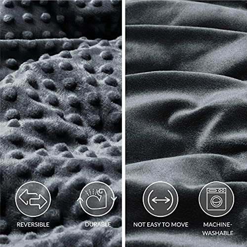 Bedsure Weighted Blanket Queen Size with Removable Cover Washable
