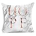 Aremazing Modern Rose Gold White Marble Pattern Super Soft Throw Pillow Case Cushion Cover Home Decor 18 X 18 Inches (Hope)