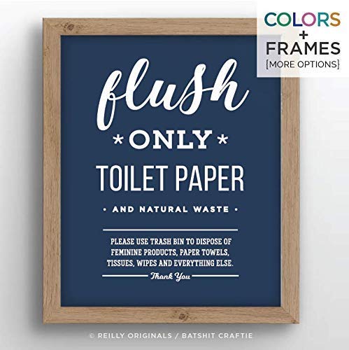 Amazon Com Cute Bathroom Sign Decor Do Not Flush Septic