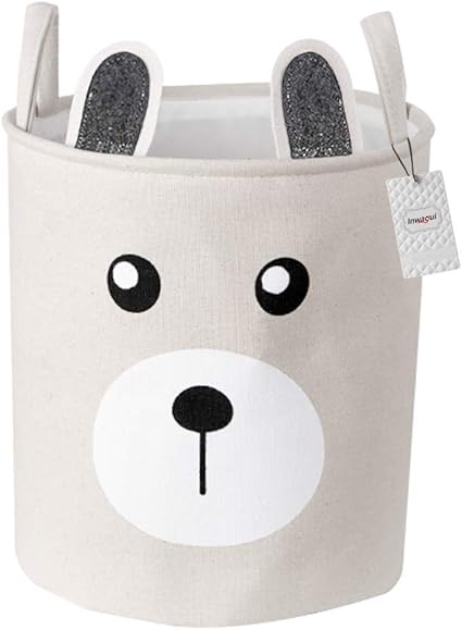 Inwagui Panier A Linge Bebe Boite De Rangement Pliable En Tissu Avec Poignee Pour Chambre D Enfant Vetements Jouets De Stockag Ours Amazon Fr Cuisine Maison
