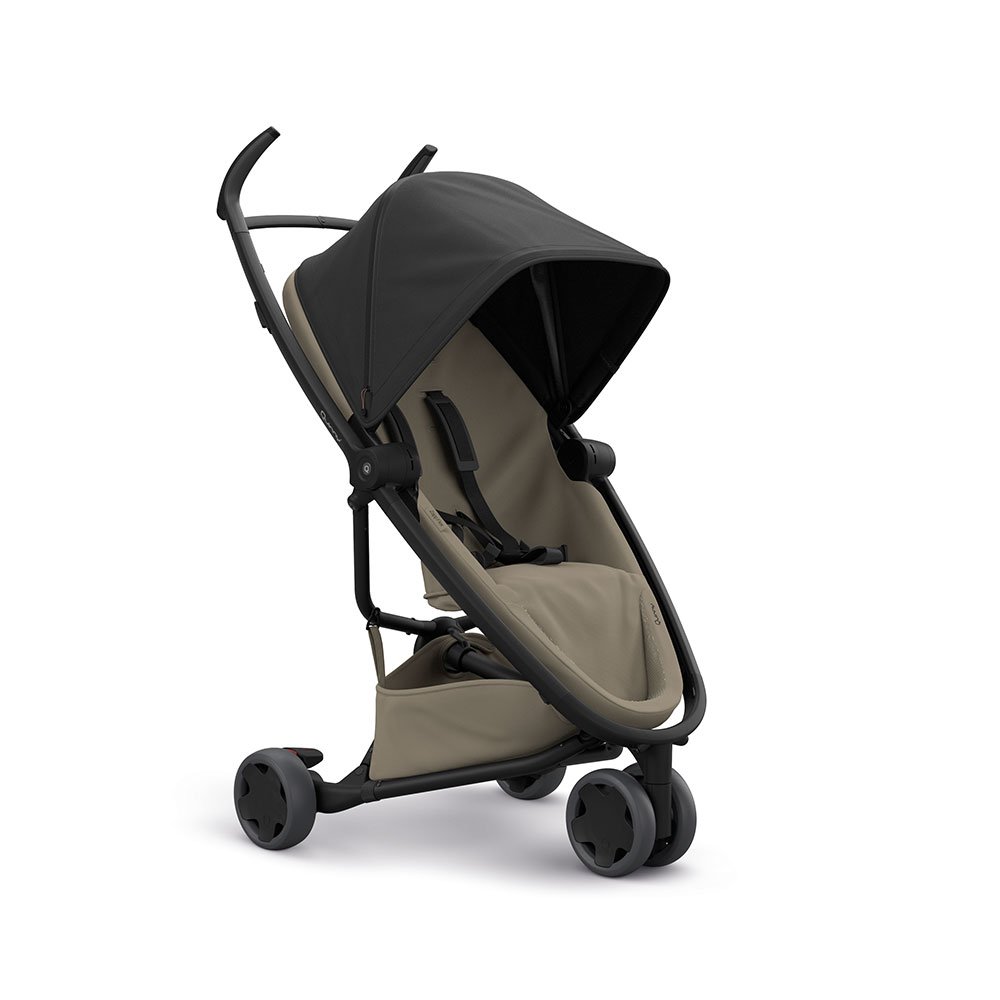 Quinny Zapp Flex Stylischer Komfort-Drei Räder Buggy, mit vielen Extras, leicht, kompakt faltbar, ab der Geburt nutzbar, black on sand