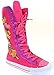 Hearts Butterflies Tattoo Girls Knee High Sneaker Boots Pink or Black