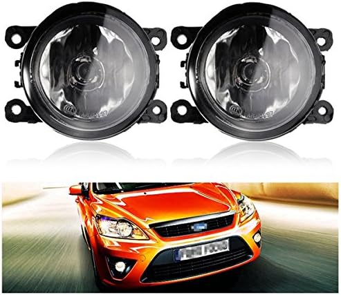 Fog Light,Faway 2X Amber Yellow Auto Fog Light Lamps for 2007-2014 Ford Focus W/ H11 55W Bulbs