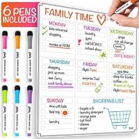 Magnetic Dry Erase Board for Refrigerator - Whiteboard Set - Large Sheet for Fridge with No Staining Technology - Best for Smart Planners - Free Markers - 17 x 13 Inch