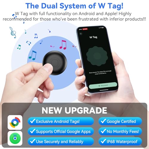 GPS Tracker for Cars, 2 Pack Air Tracker Android and iOS, Magnetic GPS for Cars, IP68 Waterproof Car Locator Global Coverage Real Time Tracking Vehicle/Motorcycle, Without SIM without Subscription