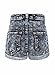 Bienzoe Girl's Summer Denim High Waist Holes Ripped Jeans Shorts Size 10