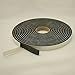 JVCC Low-Density PVC Foam Tape [Single-Sided, Closed Cell] (SCF-01): 1/4 in. x 75 ft. x 1/8 in. Thick (Black)