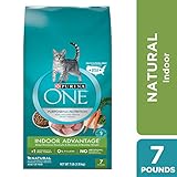 Purina ONE Hairball, Weight Control, Indoor, Natural Dry Cat Food, Indoor Advantage - 7 lb. Bag