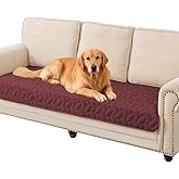 Ameritex Pet Bed Cover Dog Bed Blanket for Sofa and Furniture Waterproof New Pattern Design (30x70 Inch, Burgundy)