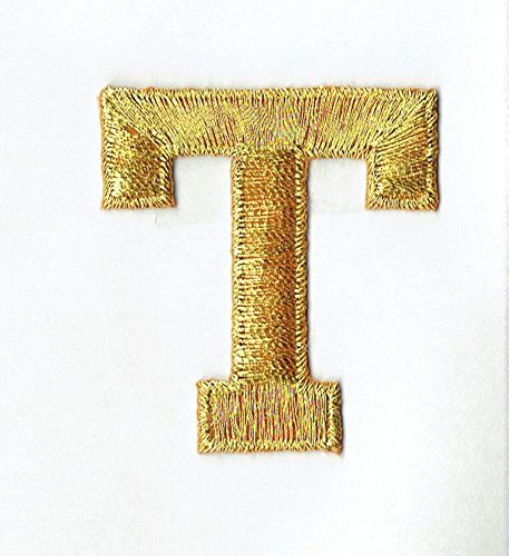 Alphabet Letter - T - Color Gold - 2