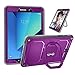 Fintie Shockproof Case for Samsung Galaxy Tab S3 9.7, [Tuatara Magic Ring] 360 Rotating Multi-Functional Grip Stand Cover Built-in Screen Protector for Galaxy Tab S3 9.7 (SM-T820/T825/T827), Purple