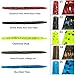 Sougayilang Fishing Worms Soft Senko Bait Plastic Fishing Lures Wacky Rig Grub Hook Tackle Swivel for Bass Trout Fishing