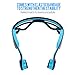 Bone Conduction Headphones, JUHALL Bluetooth V4.2 Earphones Wireless Sports Headset Built-in Mic Sweatproof for iPhone, Android, Other Bluetooth Enabled Devices (Blue)