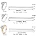 Ring Size Adjuster 3 Sizes Clear Ring Guards for Loose Rings, Perfect for Wedding Rings, 12 Pcs Sizer and Earring Safety Backs (2mm/3mm/4mm)