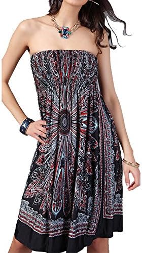 WAYNE FINKELSTEIN Women Sexy Floral Bohemian Beach Dress Bikini Cover up