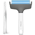 RANCOVY Brayer Roller & Mat Remover Tool Tweezers Set for Cricut/Silhouette/Brother and T-Shirts Heat Transfer Projects Printmaking