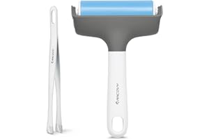 RANCOVY Brayer Roller & Mat Remover Tool Tweezers Set for Cricut/Silhouette/Brother and T-Shirts Heat Transfer Projects Printing Making