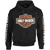 Harley-Davidson Men's Bar &amp; Shield Logo Pullover Hoodie - Black 30297503
