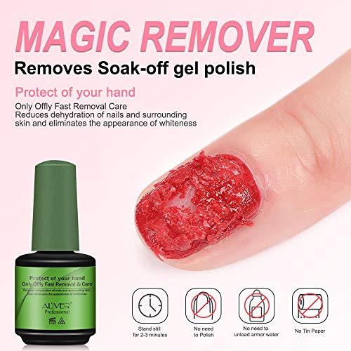 Magic Nail Polish Remover 2 Pack,SoakOff Gel Nail Polish In 35