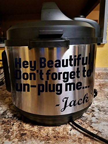 Jack Pearson 'Hey Beautiful.| Instant Pot Black Vinyl Decal Sticker This Is Us