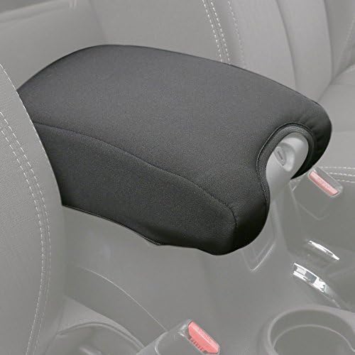 Soft Neoprene Center Console Armrest Pad Cover for Jeep Wrangler &amp; Unlimited 2011-2017 Black (Black)