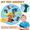 Dreamon Take Apart Dinosaur Toys for Kids with Storage Box Electric Drill, DIY Construction Build Set Educational STEM…