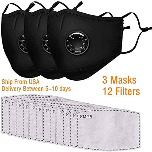 12 Pcs PM2.5 Activated Carbon Filter 5 Layer Replacement Protective Filter for Mask