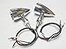 Chrome Red 20 LED Billet Turn Signal Stop Brake Light T for Harley Dyna Bobber Honda Yamaha Suzuki Kawasaki