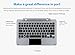 Original magnetic docking Keyboard gray color for Chuwi Hibook pro or Hi10 pro and Hibook tablet 10.1 inch