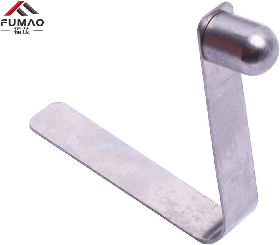 FUMAO Manufacture 50Pcs Spring Steel V Shape Solid Button Stamping