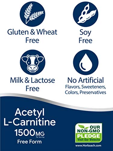 3 Acetyl+L+Carnitine+Capsules+Non+GMO+Horbaach