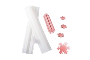 EchoDone Christmas Snowflake Tube Column Silicone Soap Candle Mold Embed Soap Making Supplies Silicone Mold for Soap