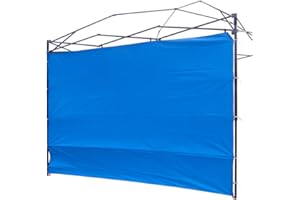 NINAT Canopy Sunwall Sidewall Gazebos Tent Waterproof for 10x10ft Pop up Canopy Straight Leg Gazebos Outdoor Instant Canopies 1 Pcs Blue Canopy Sidewall Only